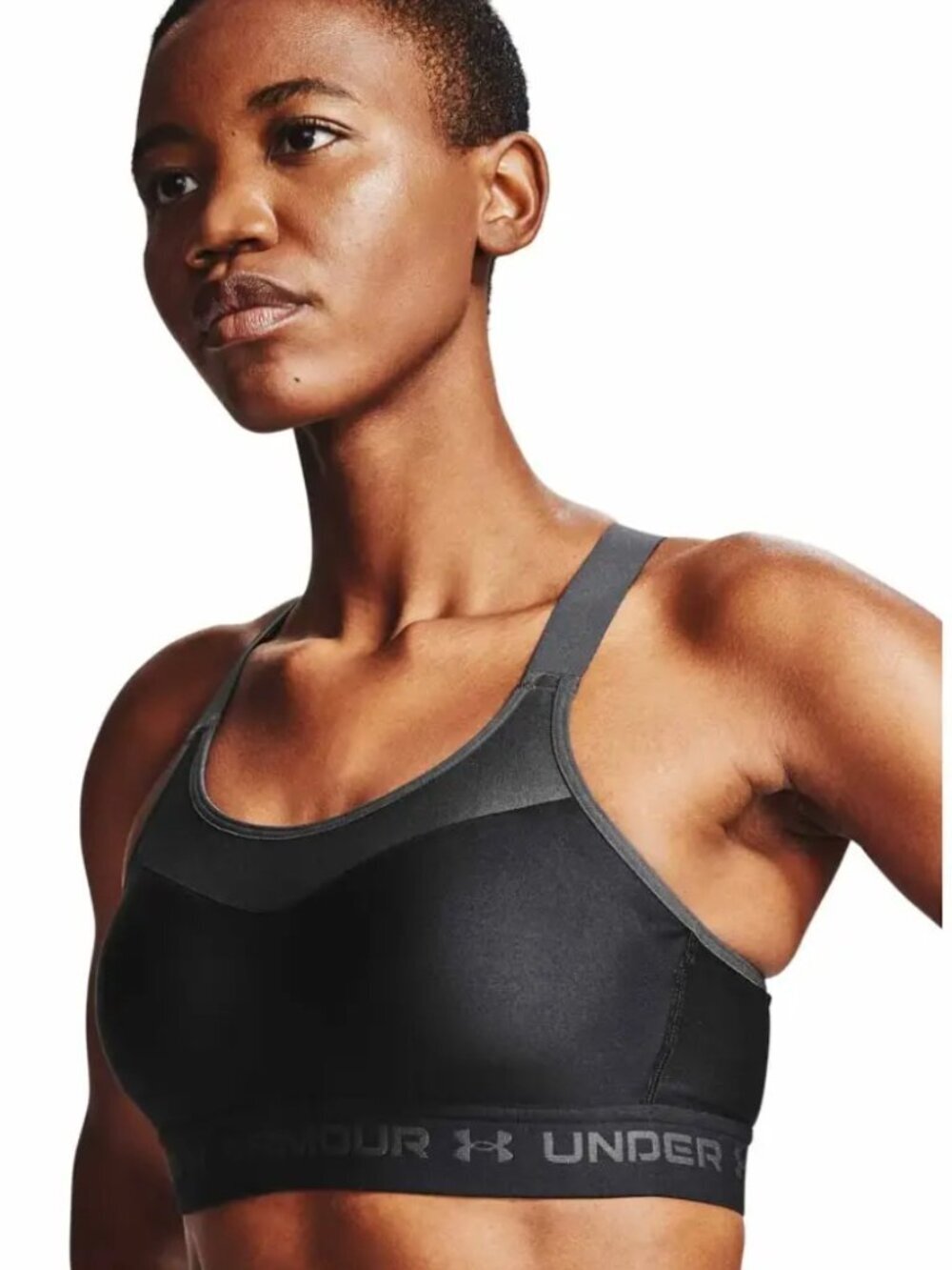 Under Amour HeatGear Crossback High Sports Bra Black 32D